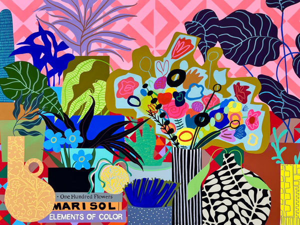 Mary Finlayson, Spring Flowers with Books, 2023