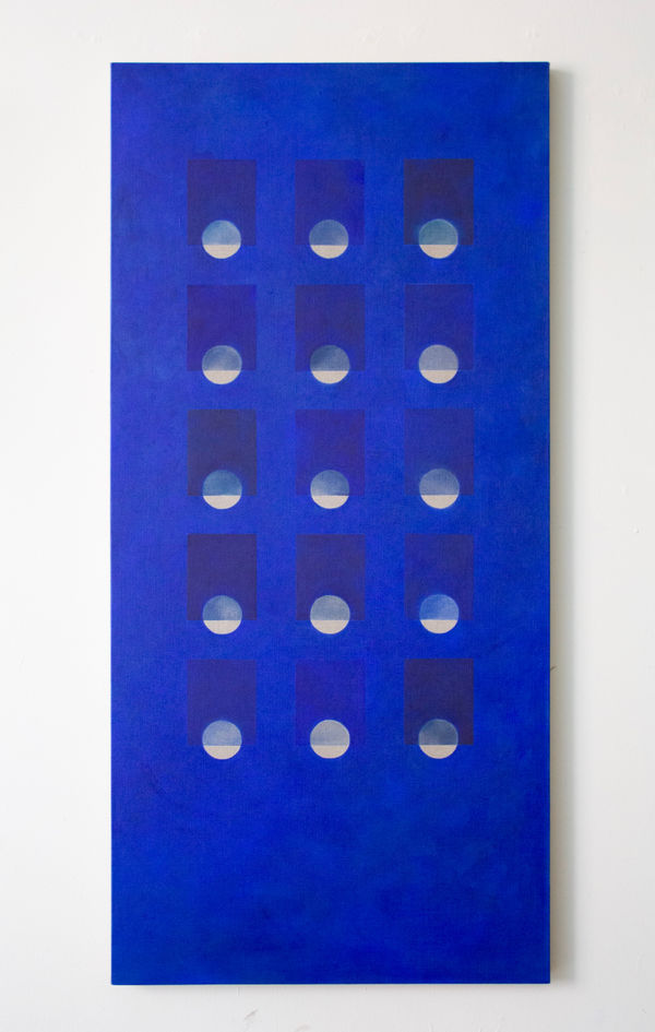 Carla Weeks, Winter Grid in French Ultramarine
