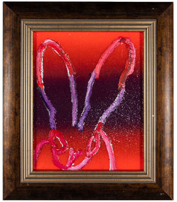 Hunt Slonem Hombre, 2022 Oil & Acrylic w/ Diamond Dust on Wood 10 x 8 in 25.4 x 20.3 cm