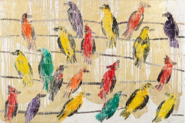 Hunt Slonem, Orioles Cardinals Departure, 2022