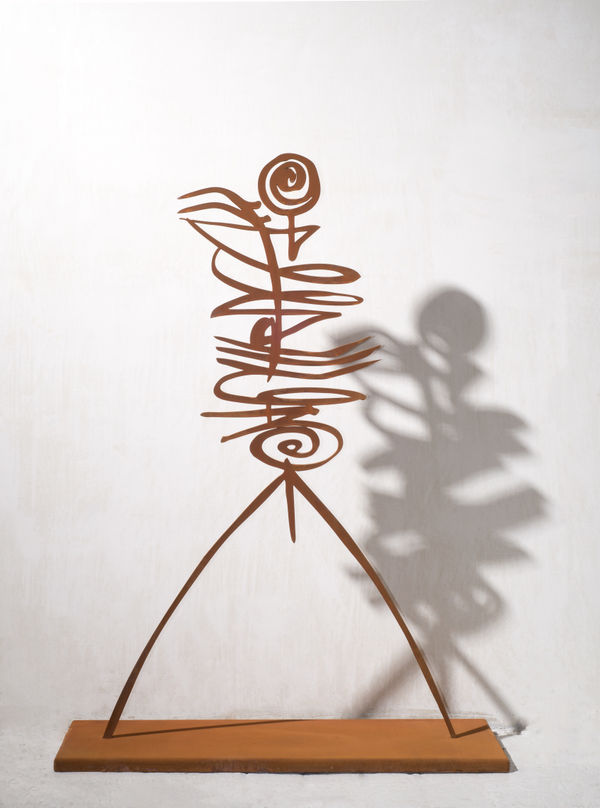 Rachid Koraïchi Les Priants 03, 2015 Corten steel Unique piece 160 x 119 x 2 cm