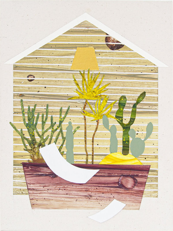 Mira Song Garden Breeze #7_Home, 2024 oil and acrylic on canvas 41 cm x 30.5 cm