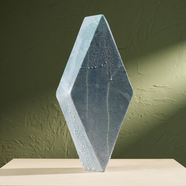 Eunsol Kim, 'Condensation' Series, C1, Glazed Ceramic Sculpture in Blue, The Netherlands, 2025