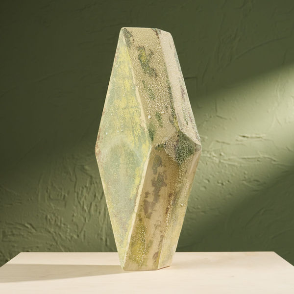 Eunsol Kim, 'Condensation' Series C1, Glazed Ceramic Sculpture in Green, The Netherlands, 2025