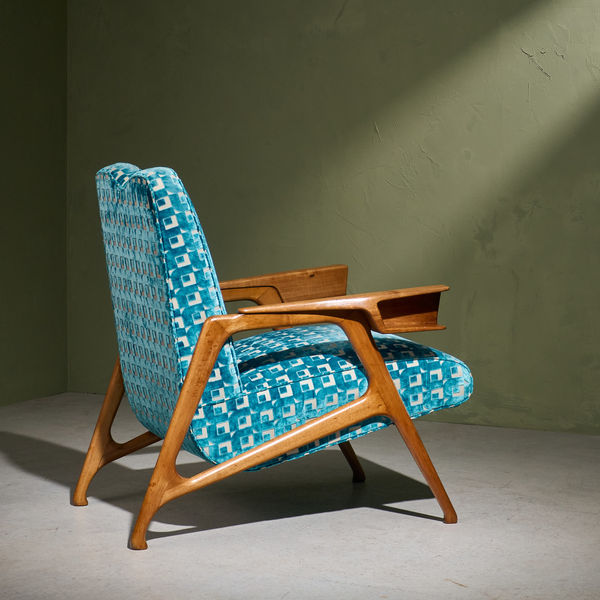 Augusto Romano, Sculptural Lounge Chair, Italy, 1940s