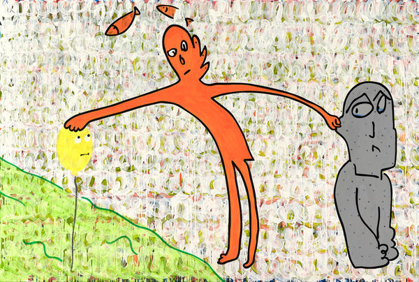 蕭筑方 Hsiao Chu-Fang, 忙碌的小熱狗人 There is a busy man, 2022