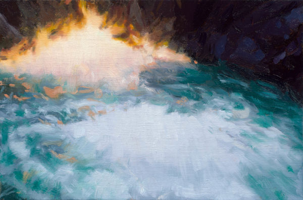 林彥瑋 LIN Yen Wei 火焰 Fire, 2023 油彩／畫布 Oil on canvas 10 3/8 x 15 3/4 in 26.3 x 40 cm