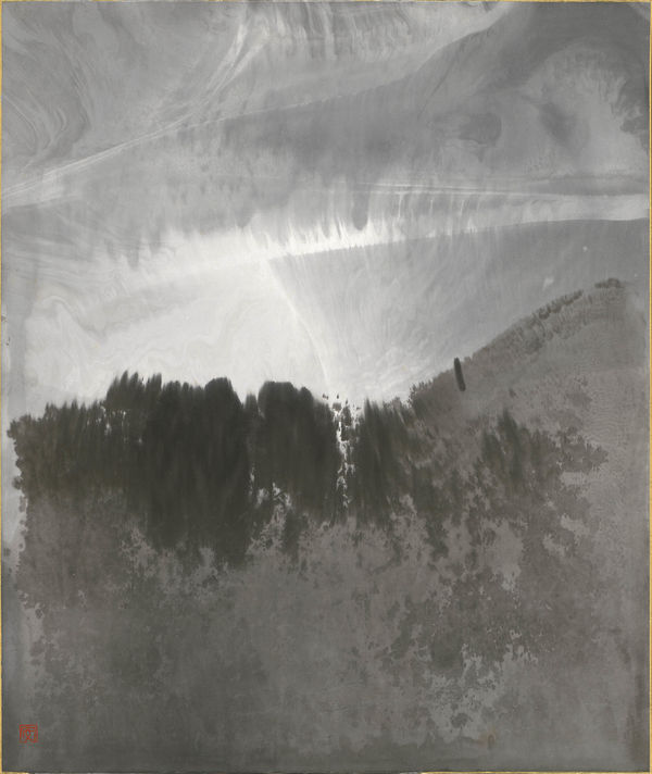 李安成 LEE An-cheng 無題山水 Untitled (Landscape) , c1998 水墨／畫宣板 Ink on paperboard 20 7/8 x 17 7/8 in 53 x 45.5 cm