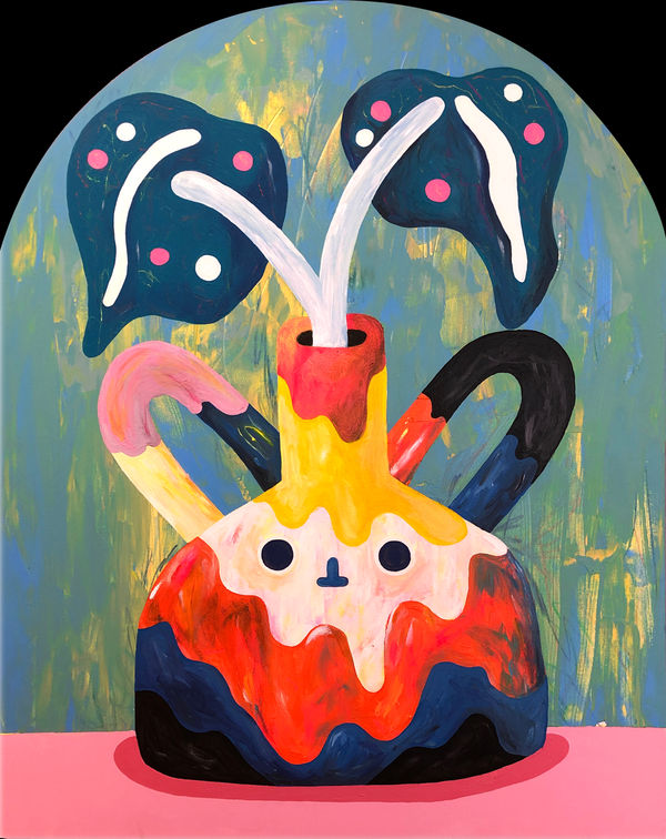 林雅儀 Zoie LAM Find Out What You're Afraid of and Go Live There , 2022 壓克力顏料／畫布 Acrylic on canvas 90 x 70 cm