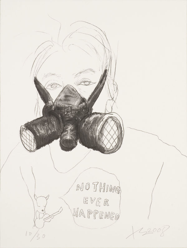 劉小東 LIU Xiaodong, 劉虹有面具 Liu Hong with Mask, 2008