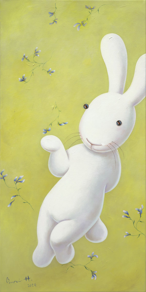 黃本蕊 Benrei HUANG 啊！還是隨風去 Who knows what tomorrow will bring, 2024 壓克力顏料／畫布 Acrylic on canvas 122 x 61 cm