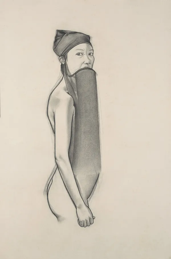 曲家瑞 Kristycharay, 自画像 - 京剧 - 老生 Self Portrait - Peking Opera - Laosheng, c.2000