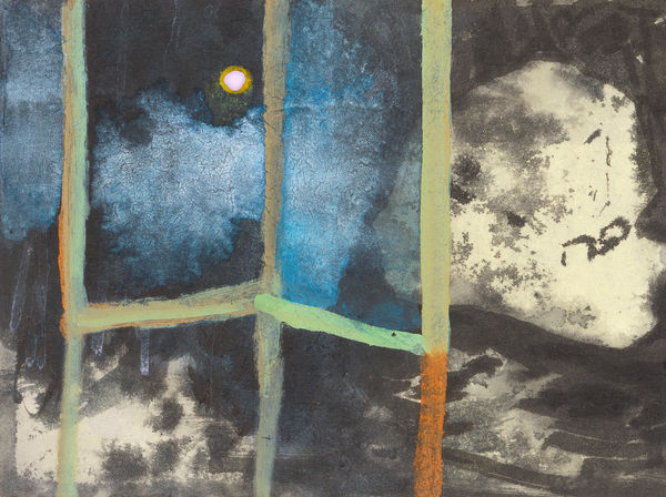 鄭帛囪 CHENG Po-Tsung 無題 Untitled, 2013-2022 水彩、原子筆、油漆筆、立可白（帶）／便條紙 Watercolor, ball pen, marker, white-out on note paper 3 x 4 in 7.6 x 10 cm