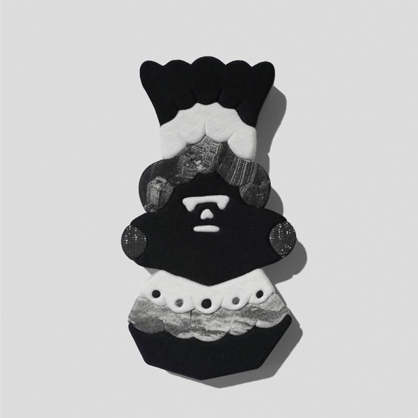 劉正堃 Abei LIU Unseen and Undiscovered - Carmen, 2025 雷射切割EVA、二手衣手工缝製 Laser cutting EVA, 2nd hand clothes 22.7 x 12.3 x 4 cm