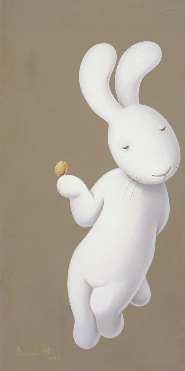 黃本蕊 Benrei HUANG 無事，安好 Everything is fine, 2023 壓克力顏料／畫布 Acrylic on canvas 122 x 61 cm