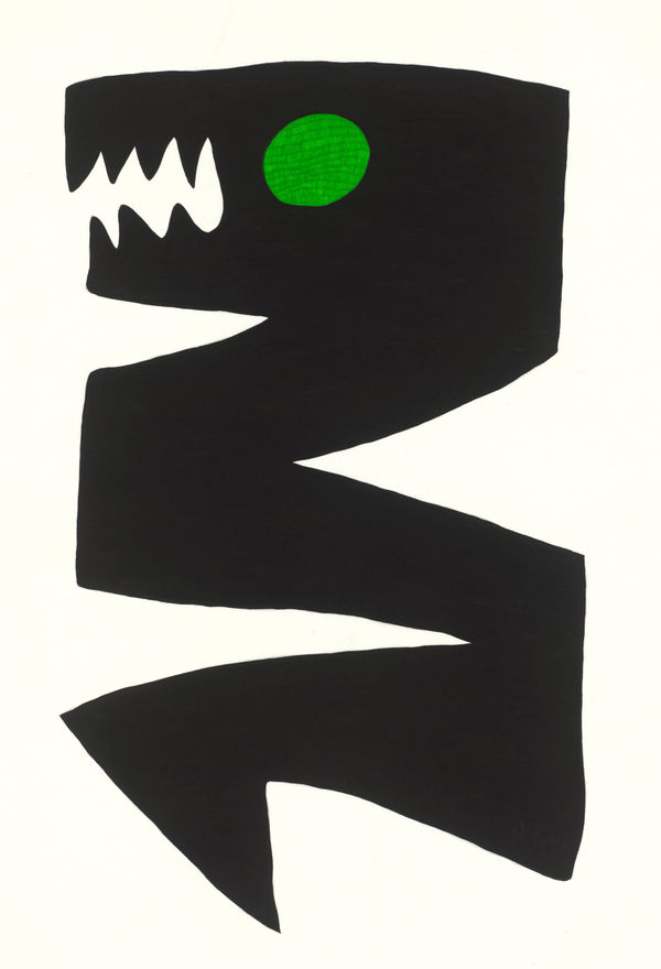 陳普 CHEN Pu 群落生境_平衡＃4 Biotope _ Balance#4, 2023 墨、原子筆／紙 Ink, ball-point pen on paper 33 1/2 x 22 7/8 in 85 x 58 cm