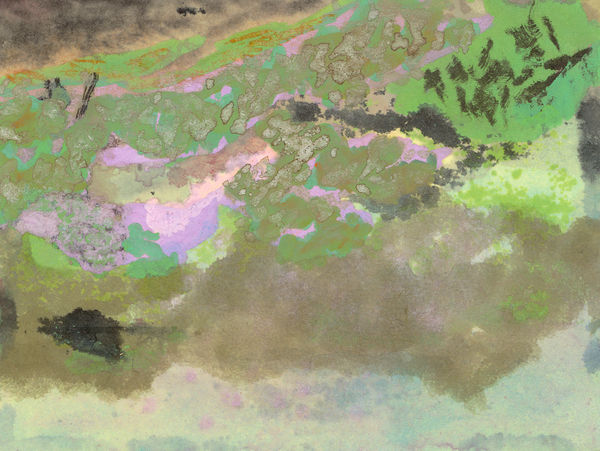 鄭帛囪 CHENG Po-Tsung 無題 Untitled, 2013-2022 水彩、原子筆、油漆筆、立可白（帶）／便條紙 Watercolor, ball pen, marker, white-out on note paper 3 x 4 in 7.6 x 10 cm