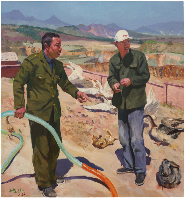 劉小東 LIU Xiaodong, 手指頭 The finger, 2011 (2025重畫)