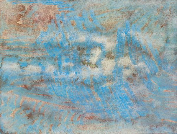 鄭帛囪 CHENG Po-Tsung 無題 Untitled, 2013-2022 水彩、原子筆、油漆筆、立可白（帶）／便條紙 Watercolor, ball pen, marker, white-out on note paper 3 x 4 in 7.6 x 10 cm