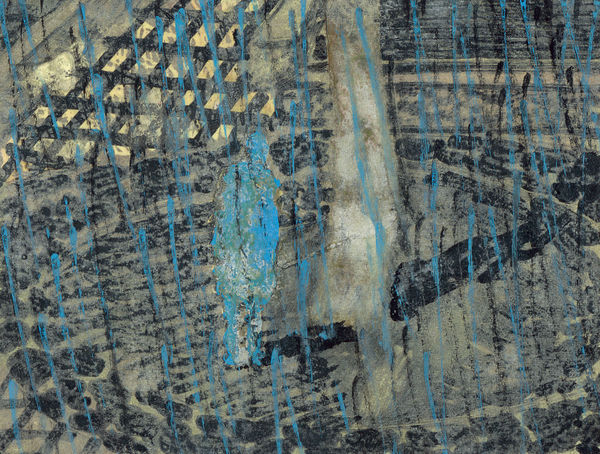 鄭帛囪 CHENG Po-Tsung 無題 Untitled, 2013-2022 水彩、原子筆、油漆筆、立可白（帶）／便條紙 Watercolor, ball pen, marker, white-out on note paper 3 x 4 in 7.6 x 10 cm