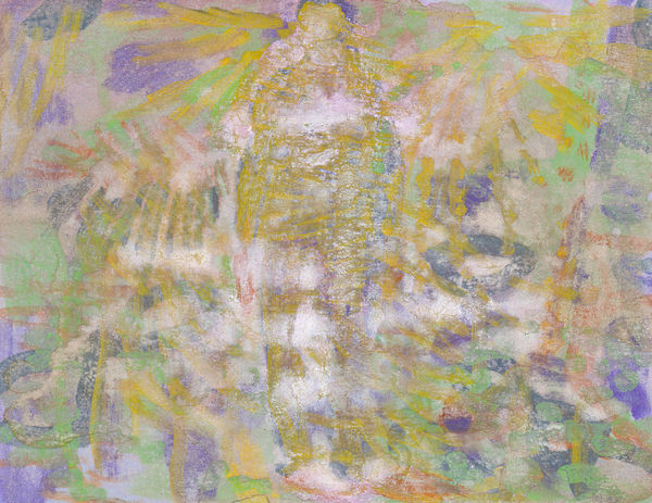 鄭帛囪 CHENG Po-Tsung 無題 Untitled, 2013-2022 水彩、原子筆、油漆筆、立可白（帶）／便條紙 Watercolor, ball pen, marker, white-out on note paper 3 x 4 in 7.6 x 10 cm