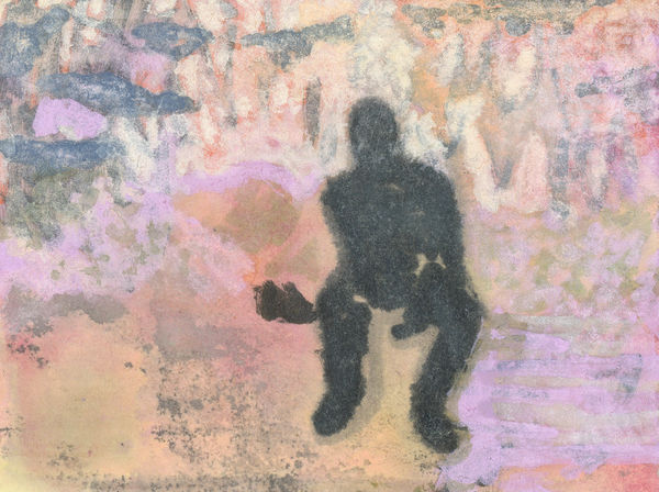 鄭帛囪 CHENG Po-Tsung 無題 Untitled, 2013-2022 水彩、原子筆、油漆筆、立可白（帶）／便條紙 Watercolor, ball pen, marker, white-out on note paper 3 x 4 in 7.6 x 10 cm