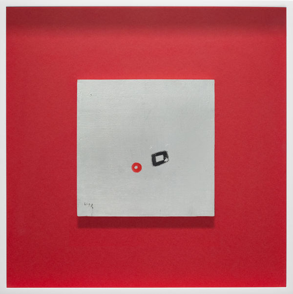 李元佳 LI Yuan-chia 無題 Untitled, c.1963 油彩／木材 Oil on wood 9 1/4 x 9 1/4 in 23.5 x 23.5 cm