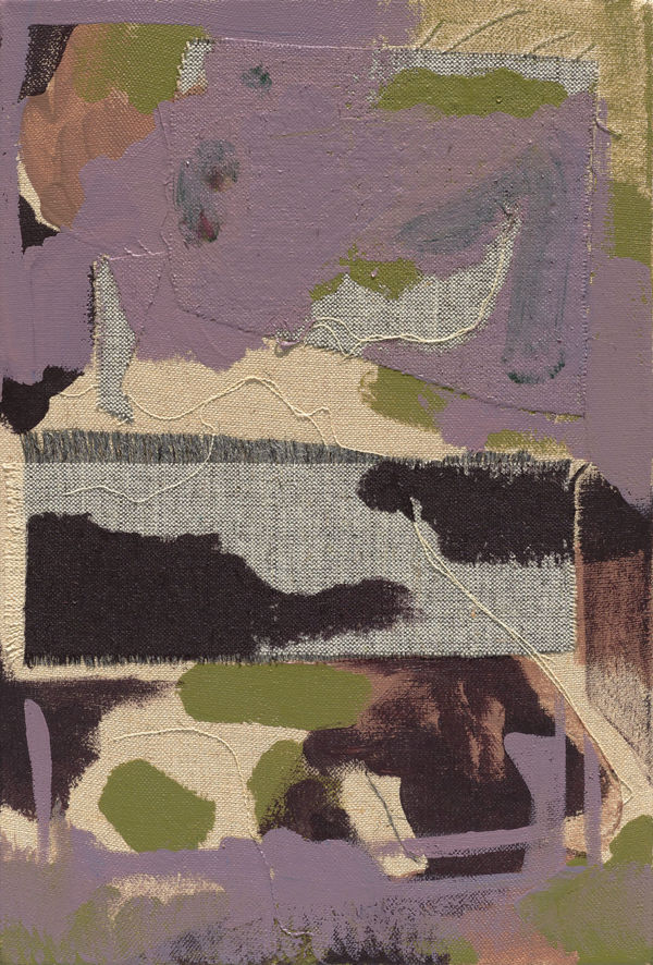 龔寶稜 Pao-Leng KUNG Unclear, 2019 壓克力顏料／自製畫布 Acrylic on handmade canvas 11 3/4 x 8 1/4 in 30 x 21 cm