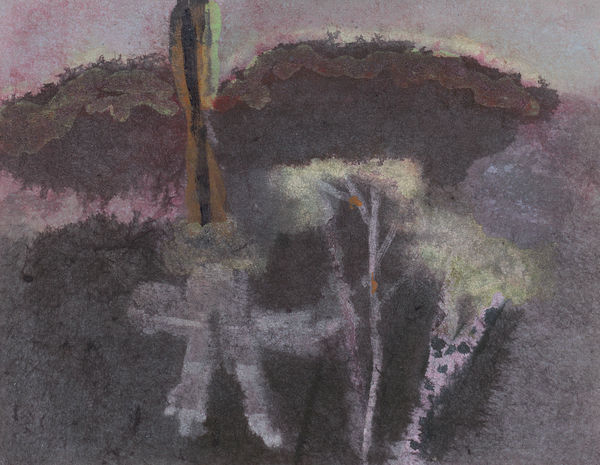 鄭帛囪 CHENG Po-Tsung 無題 Untitled, 2013-2022 水彩、原子筆、油漆筆、立可白（帶）／便條紙 Watercolor, ball pen, marker, white-out on note paper 3 x 4 in 7.6 x 10 cm