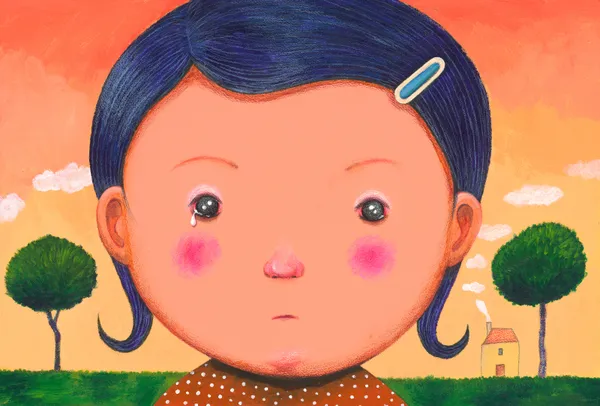 幾米 Jimmy Liao, 藍色髮夾 Blue Hair Clip, 未紀年 n.d.