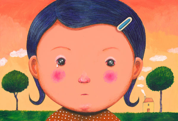 幾米 Jimmy Liao, 藍色髮夾 Blue Hair Clip, 未紀年 n.d.