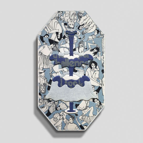 劉正堃 Abei LIU 泉源 Fountain / Resource, 2025 雷射切割EVA、二手衣手工缝製 Laser cutting EVA, 2nd hand clothes 80 x 45.2 x 4 cm