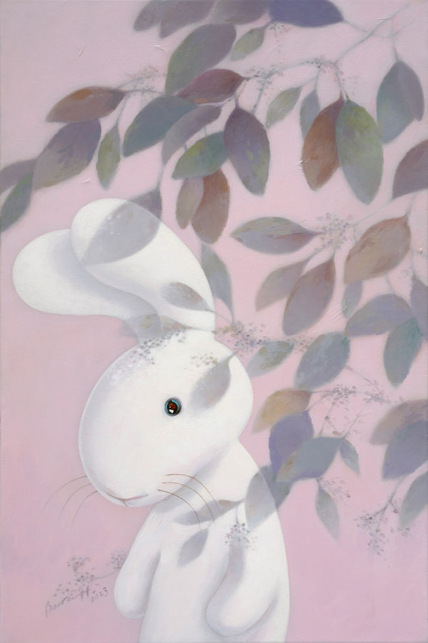 黃本蕊 Benrei HUANG 虛實之間 Between the shadows and reality, 2023 壓克力顏料／畫布 Acrylic on canvas 91.5 x 61 cm