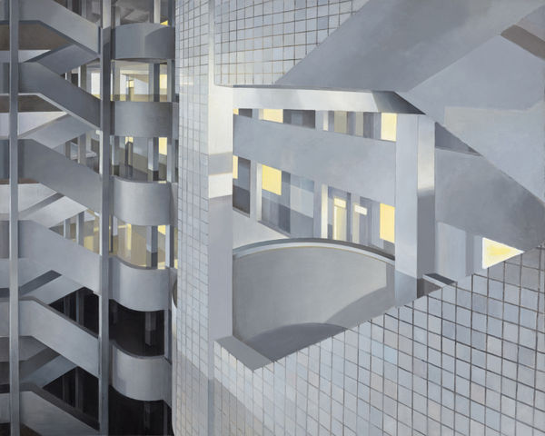 張安 ZHANG An, 夜晚的教學樓 Classroom Building at Night, 2017