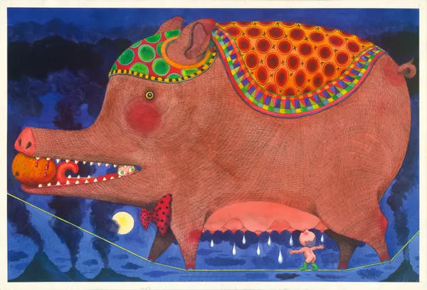 幾米 Jimmy Liao, 在空中 Up in the Air, 2017