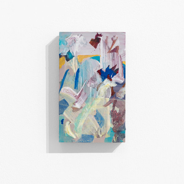 龔寶稜 Pao-Leng KUNG Underneath, 2024 壓克力顏料 / 油氈板 Acrylic on linoleum block 12.7 x 7.6 x 2.3 cm