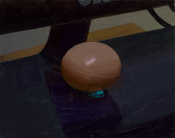 林彥瑋 LIN Yen Wei 一顆蛋 An Egg, 2023 油彩／畫布 Oil on canvas 10 5/8 x 14 1/8 in 27 x 36 cm