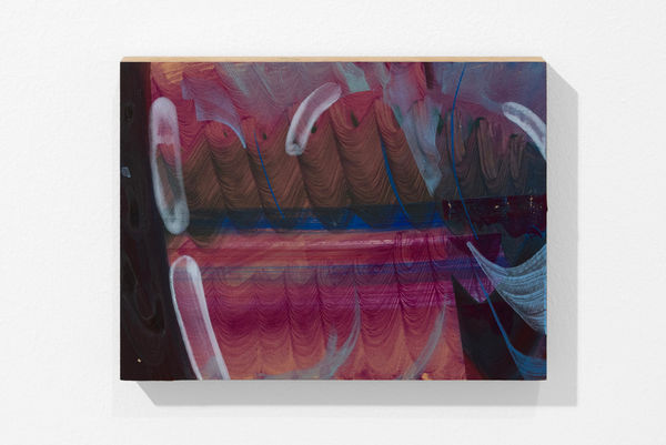 龔寶稜 Pao-Leng KUNG 脊椎 Backbone, 2023 壓克力顏料 / 油氈板 Acrylic on linoleum block 15.3 x 20.4 x 2.3 cm