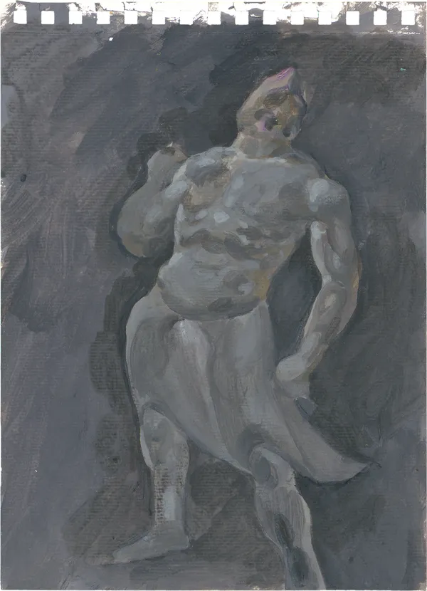 張安 ZHANG An, 文化考察期間的寫生之二十八 Painting from Life during a Cultural Study Tour 28, 2017