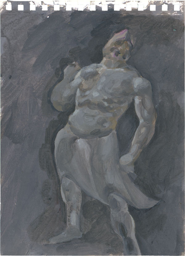 張安 ZHANG An, 文化考察期間的寫生之二十八 Painting from Life during a Cultural Study Tour 28, 2017