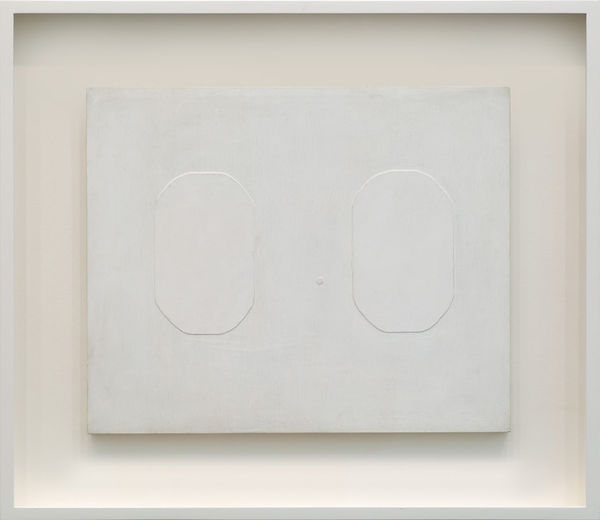 李元佳 LI Yuan-chia 26=62, 1965 油彩、卡紙／木板 Oil and card on board 12 x 14 3/4 in 30.5 x 37.5 cm