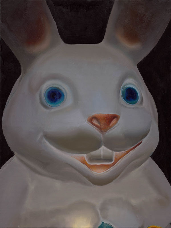 林彥瑋 LIN Yen Wei 兔兔 Rabbit, 2023 油彩／畫布 Oil on canvas 25 1/8 x 18 7/8 in 63.8 x 48 cm