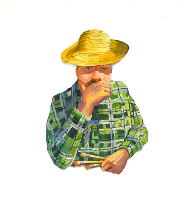 Frank Hyder, With Straw Hat, 2026