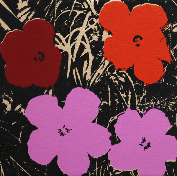 Eric Doeringer, Andy Warhol (Flowers Pink/Red), 2008