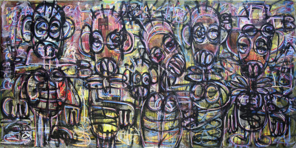 Aboudia, Nouchi Graffiti: Les Enfants d'Abidjan, 2021