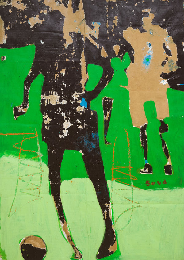 Armand Boua, Young people from Yopougon Gesco Abidjan – Deux enfants et un ballon, 2020