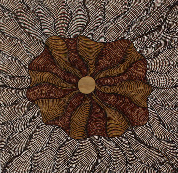 Marlene Cooley Ngayuku Ngura - My Country, 2017 acrylic on plywood 90 x 90 cm 35 3/8 x 35 3/8 in