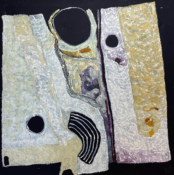 Betty Campbell Minymaku Tjukurpa (Women's Story), 2022 acrylic on linen 101 x 101 cm 39 3/4 x 39 3/4 in