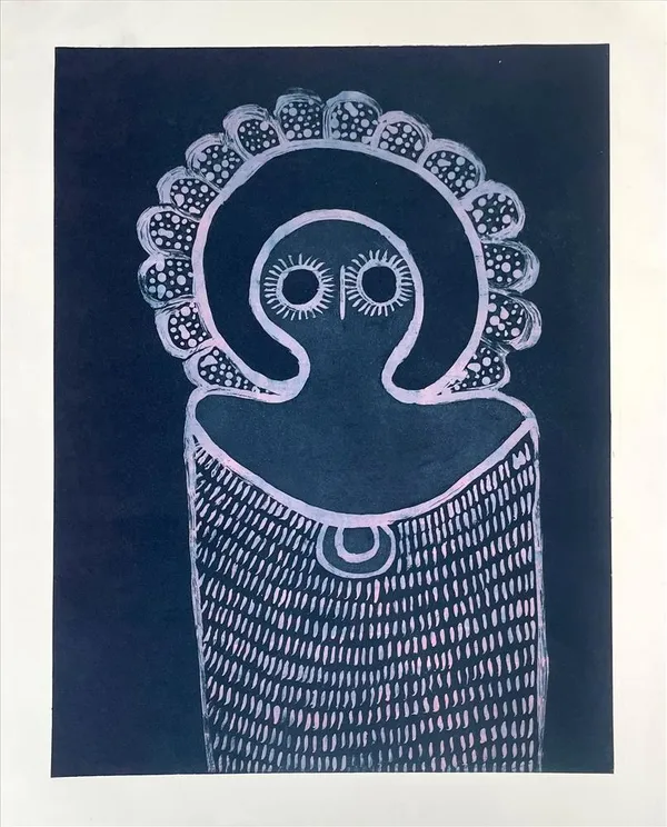 Sandra Mungulu, Wandjina (cloud and rain spirits), 2024