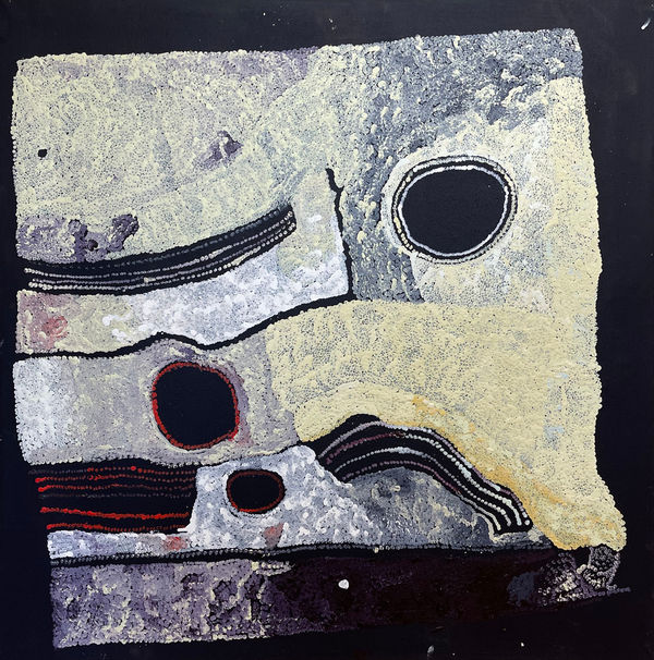 Betty Campbell Minymaku Tjukurpa (Women's Story), 2022 acrylic on linen 101 x 101 cm 39 3/4 x 39 3/4 in